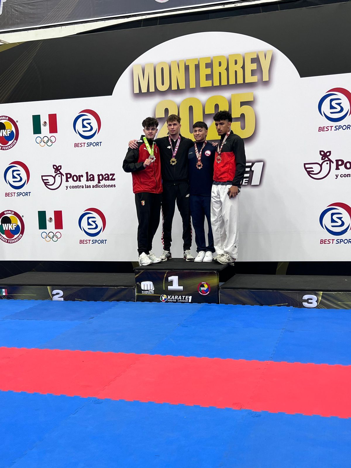 Puente Alto en el radar del karate internacional tras destacada participación en torneo Youth League Monterrey 2025