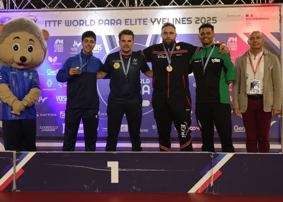 Chileno Manuel Echaveguren se corona subcampeón en Mundial ITTF Elite de para tenis de mesa en Yvelines, Francia